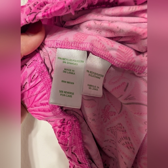 Lilly Pulitzer Pajama- Cerise Pink Pinkie Promises XXL - Picture 5 of 9